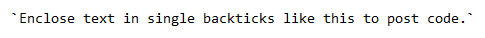 backtick