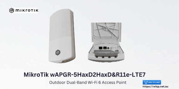 MikroTik wAP ax LTE7 Kit: Reliable Outdoor Wi-Fi 6 and LTE Connectivity for Challenging Locations